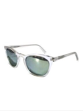 SAINT LAURENT SL28 012 Clear Translucent Mirror Sunglasses Italy Unisex